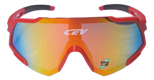 Anteojos Lentes Sol Cev Aero Ciclismo Mtb Bici Uv400 Hkbikes