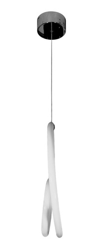 Lámparas Decorativas Colgantes Modernas 18w Dekor Dl-2418 Estructura Cromo