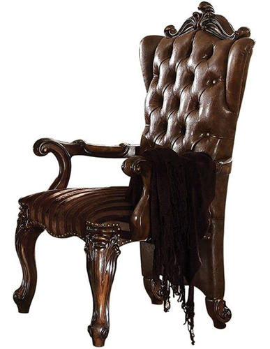 ~? Acme Furniture Versailles 2-tone Light Brown Arm Chair Se