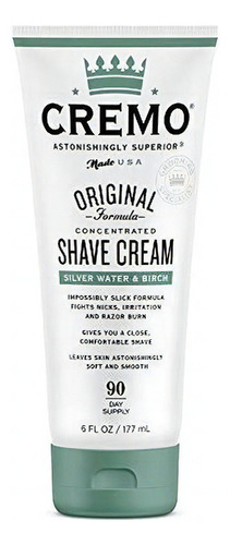 Cremo Original - Crema De Afeitar, Agua De Plata Y Abedul