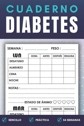 Libro: Cuaderno Diabetes: Libreta Para Diabeticos, Registro
