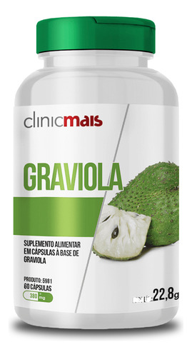 Graviola 380mg 60caps - Clinic Mais