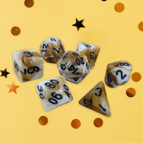 7 Uds Dados Poliédricos Coleccionables Juego De Mesa