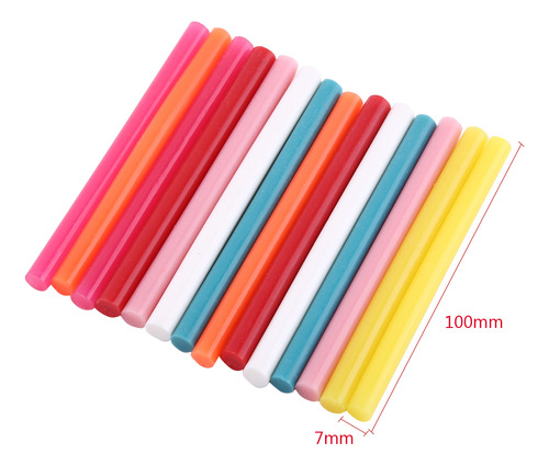 Barras De Pegamento Termofusible, 14 Piezas, Kit De Adhesivo