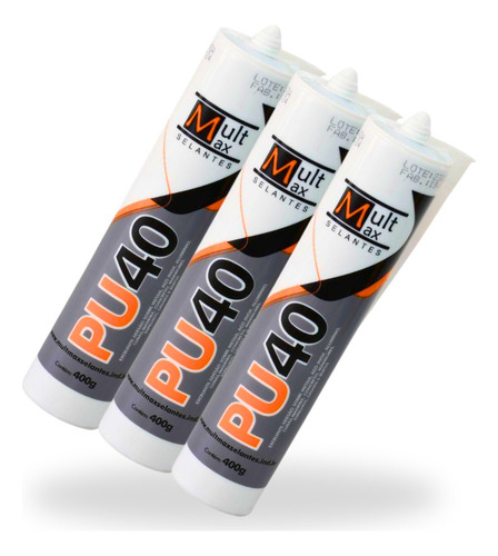 Kit 3 Pu40 Antifúngico Selante Branco 400g