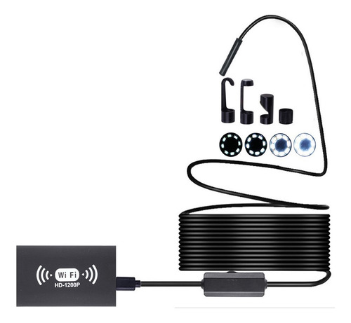 Cable Endoscopio Industrial Wifi Ip68 8 Mm 2.0mp Hd 8 Led Ri