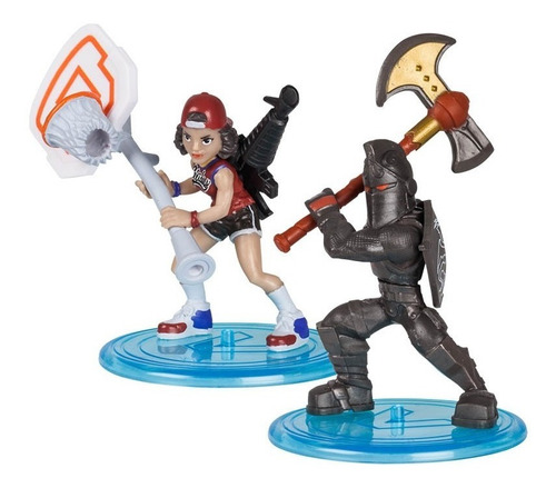 Fortnite - 2 Figuras 2 (5 Cm) Articuladas Con Armas + Acces