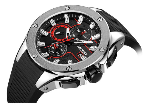 Reloj Megir De Caballero 2053 Bisel Plata