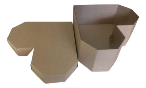 4 Cajas Con Forma Corazón De Cartón Rígida Para Regalos 29x9