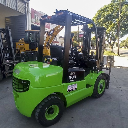 Autoelevador Eléctrico Jmv Ice301b C/ Bateria De Litio 3tn