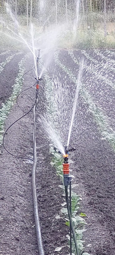 Aspersor Riego Giratorio Agricola 1/2 Doble Boquilla 12 Mts