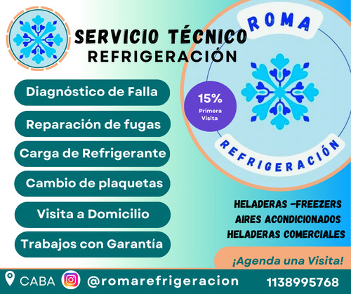 Service Heladeras Carga De Gas,  Heladeras Comerciales 