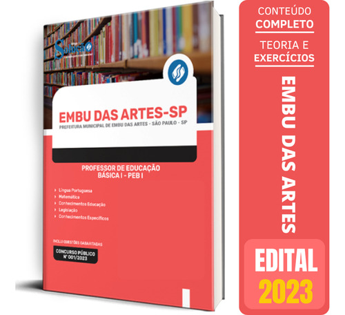 Apostila Prefeitura Embu Das Artes Sp - Professor Peb 1