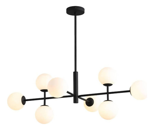 Lampara De Techo Colgante Candelabro Moderno Nórdica Cosmos Color Negro