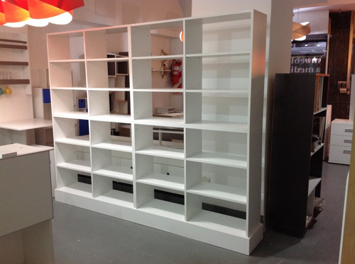 Imagen 5 de 8 de Biblioteca Divisor De Ambientes Blanco | Madercom 4m
