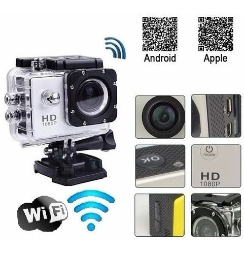 Câmera Action Go Cam Pro 1080p Sport Wifi Hd Prova Dágua