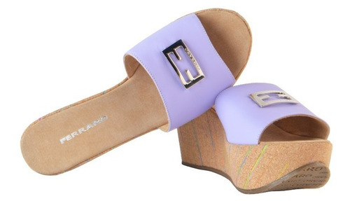 Zuecos Sandalias De Cuero De Mujer Demi - Ferraro