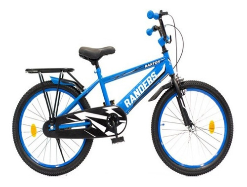 Imagen 1 de 10 de Bicicleta Azul Infantil Rodado 20 Mg