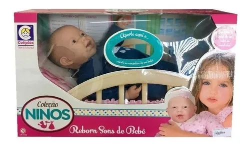 Boneco Bebê - Reborn - Ninos Pesadinho - Menino - Cotiplás