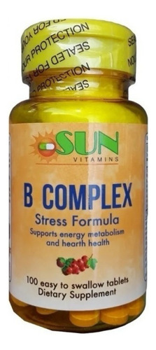 Complejo B Complex Americano Sin Gluten Sun
