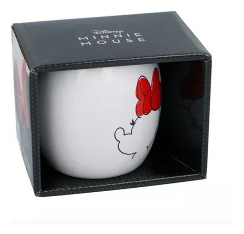 Minnie Mouse - Tazon De Ceramica - Redondo - 380 Ml - Caja
