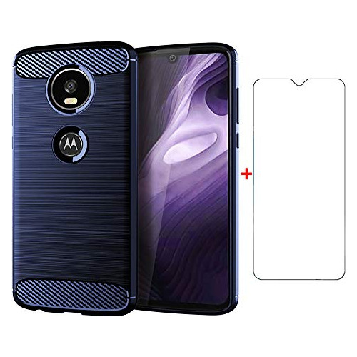 Funda Para Motorola Moto Z4 Play Azul Silicon