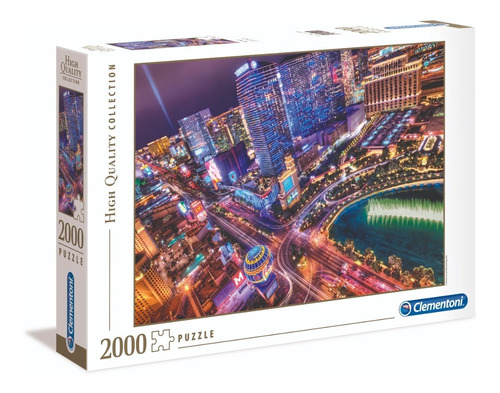 Puzzle Rompecabezas 2000 Pzs Las Vegas Clementoni 32555