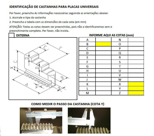 Castanha Jogo 3 Peças Externa Para Placa Centrex 12