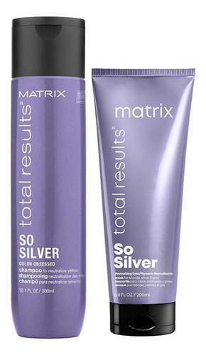  Pack Matizador So Silver Matrix Shampoo Y Mascara
