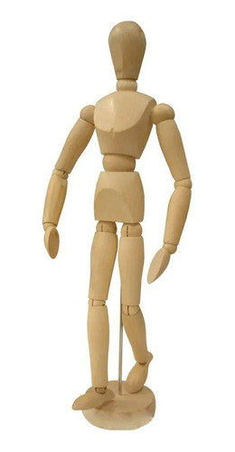 Boneco Articulado Madeira Desenho Manequim 32,5 Cm Modelo