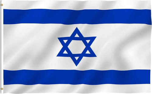 Bandera De Israel, De Poliéster, Medidas: 90x150 Cm