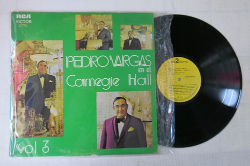 Vinyl Vinilo Lp Acetato Pedro Vargas En El Carnegie Hall Vl3