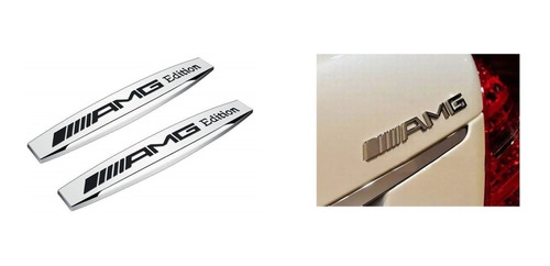 Emblema Mercedes Amg Lateral Salpicadera Costado + Baul Kit