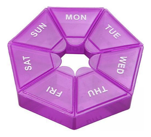 O 5 Caja Semanal Para Pastillas Con Tapa En Tonos 5 Piezas