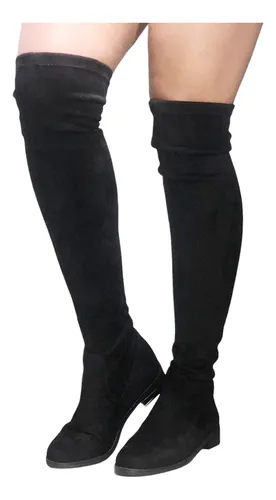 Botas Extra-largas Dama Planas Licradas Cod_131