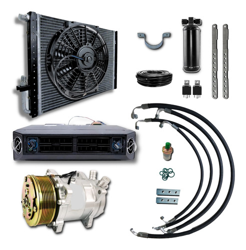 Kit Ar Condicionado Automotivo Universal Compresor Polia 8pk