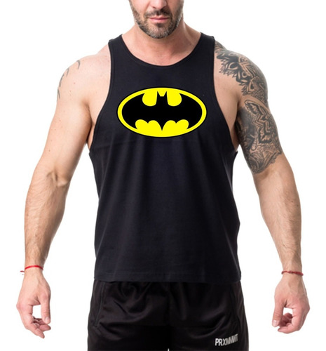Polera Sin Mangas Diseño Musculosa Gym - Batman
