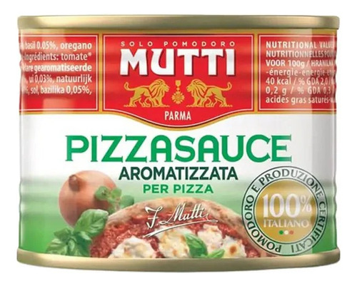 Sala Tomate Para Pizza Mutti Aromatizada 210grs