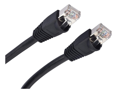 Cable Cat5e Solido Blindado Ethernet Para Exteriores De 1...