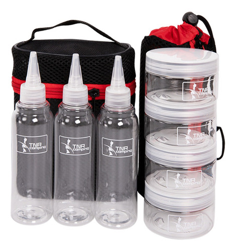 Pet Plastic Camping Spice Jars Garrafas De Tempero Transpare