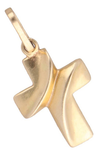 Dije De Cruz De 14k Oro Amarillo, 1.8 Gramos