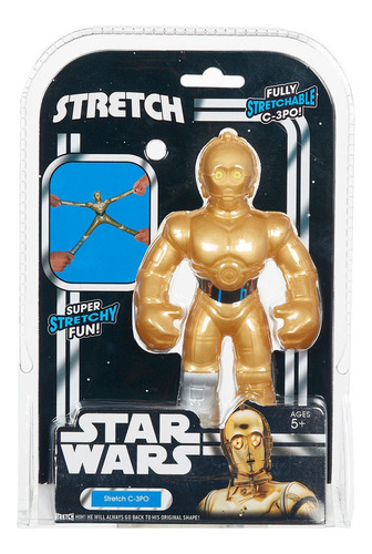 Stretch - Boneco Star Wars Elástico 17cm - C-3po
