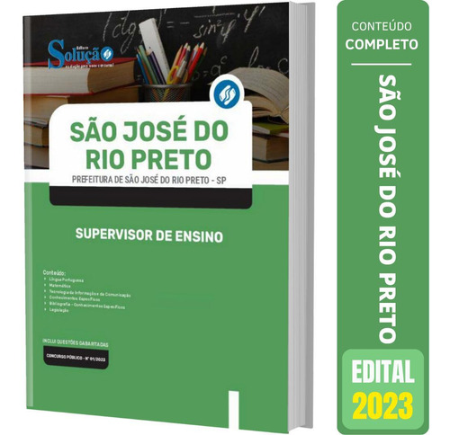 Apostila São José Do Rio Preto Sp - Supervisor De Ensino