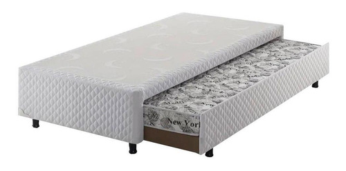 Cama Auxiliar Espuma D20 Br C/ Antialérgico (88x188x30) Cor Branco