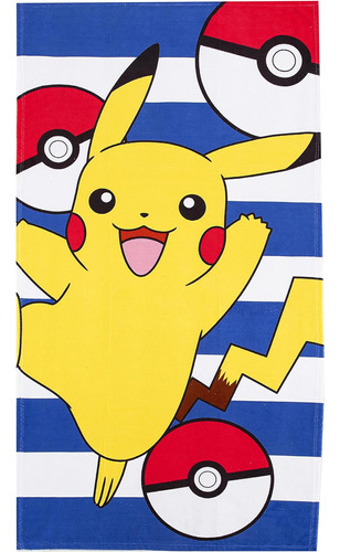 Toalla De Playa Northwest, 30 X 60, Pokemon Beach Pika