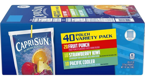 Jugos Capri Sun 40 Pack Importado