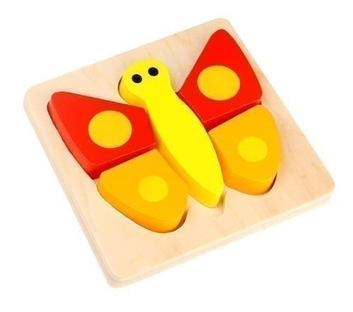 Imagem 1 de 1 de Mini Brinquedo De Encaixe - Borboleta - Tooky Toy