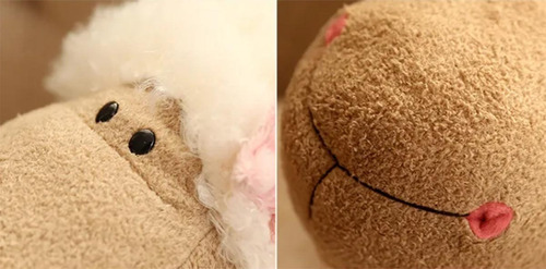 Lindo Peluche Almohada Suave Esponjosa Tierna Oveja 80 Cm Color Blanco