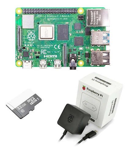 Kit Raspberry Pi 4 8gb Con Memoria Y Transformador