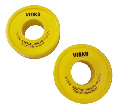 Teflón Tape 15metros X 3/4puLG (kit De 2 Und) - Marca Vinko.